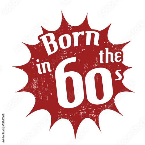 Born in the 60's stamp