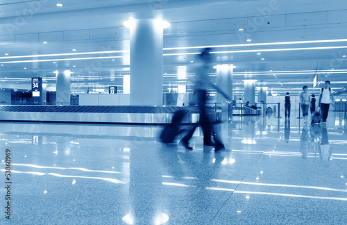 passenger in the shanghai pudong airport