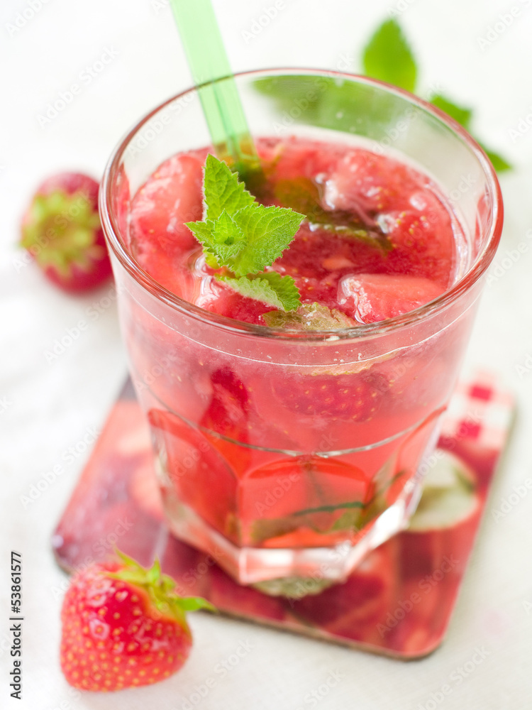 strawberry mojito or lemonade strawberry mojito or lemonade