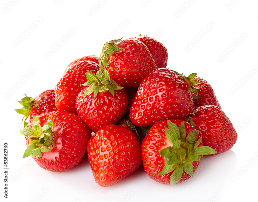 Fresh strawberries on white background Fresh strawberries on white background