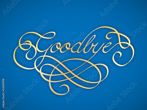 "GOODBYE" Card (farewell good luck see you soon retirement day)