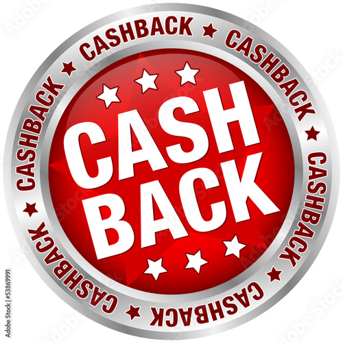 Button "Cashback" red/silver