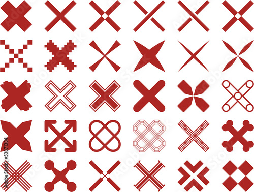 Set of vectorized Crosses