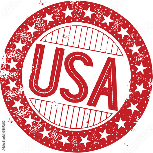 Vintage United States USA Rubber Stamp