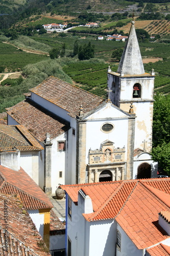 Catholic church in Obidos, Portugal
