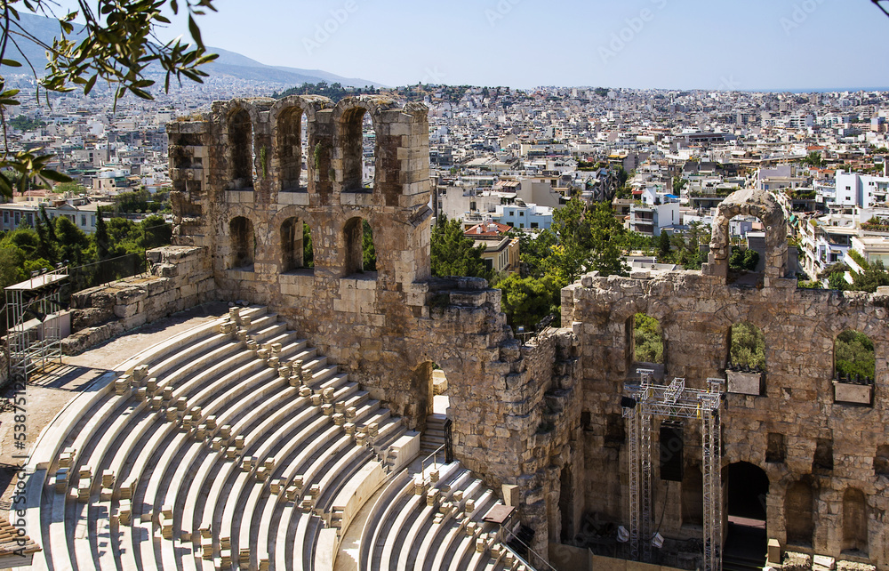 Odeon of Herodes Atticus, Athens - obrazy, fototapety, plakaty 