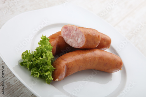 Delicious smoked sausage