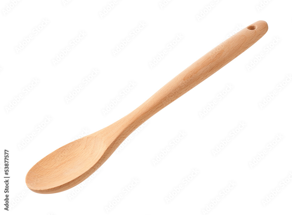 Wooden Spoon Isolated on White Wooden Spoon Isolated on White