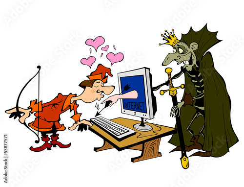 Scene with prince and a monster