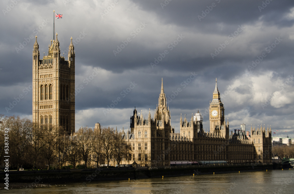 Fototapeta premium Storm Clouds over Westminster