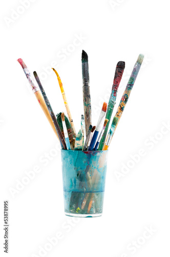 Brushes used in crystal glass