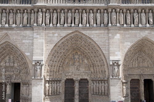 Notre-Dame, Hauptportal, Paris, Frankreich photo