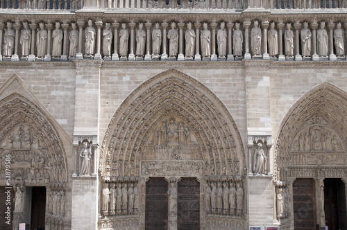 Notre-Dame, Hauptportal, Paris, Frankreich