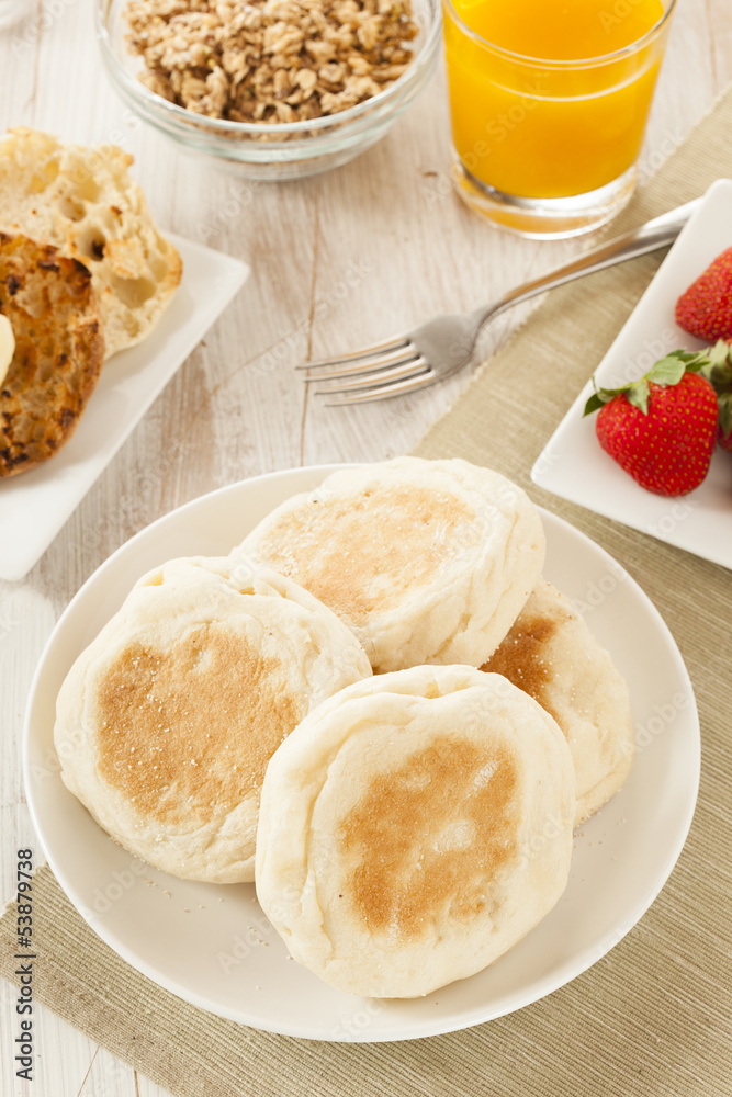 Organic Whole Wheat English Muffins Organic Whole Wheat English Muffins