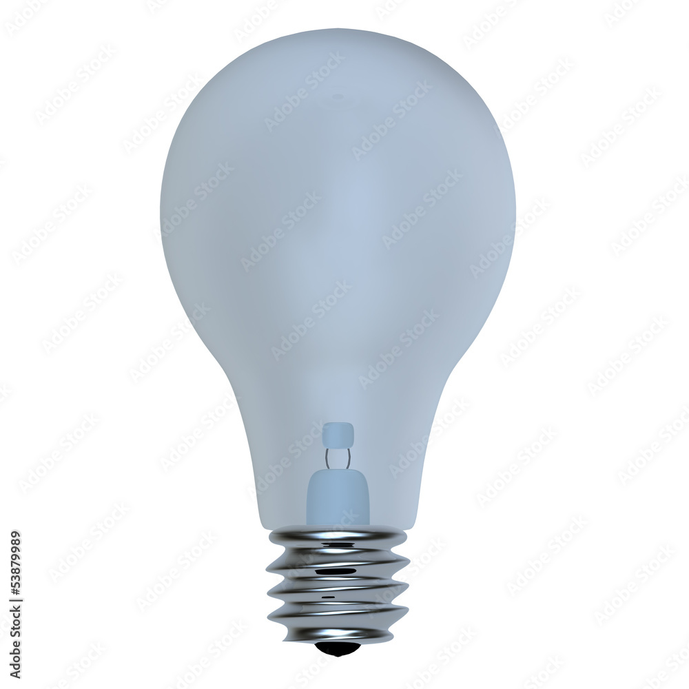 Light bulb, isolated for adv or others purpose use Light bulb, isolated for adv or others purpose use