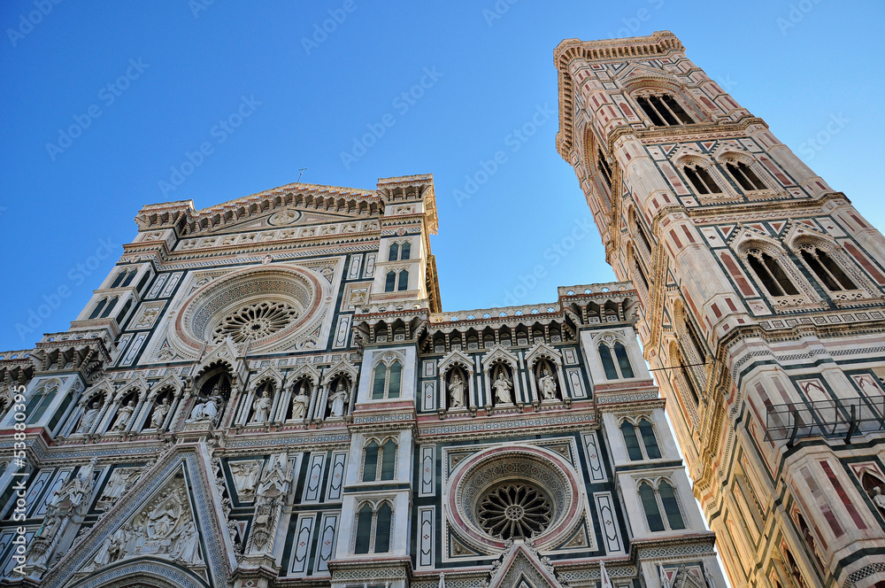 Architectural details of Florence cathedral