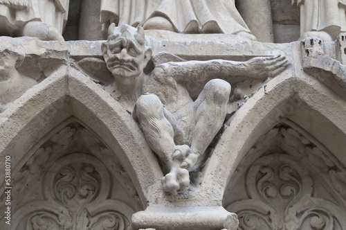 Notre-Dame, Teufel, Paris, Frankreich