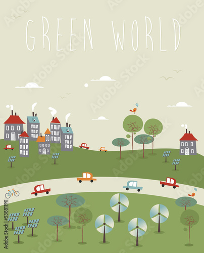Go green World design