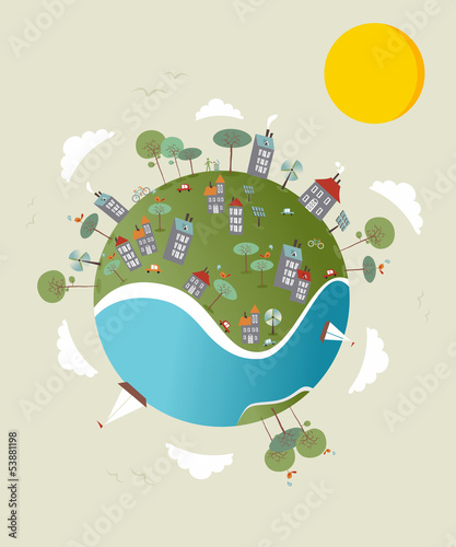 Go green world design