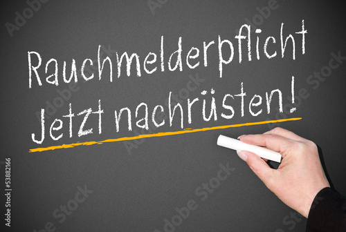 Принти на полотні Rauchmelderpflicht