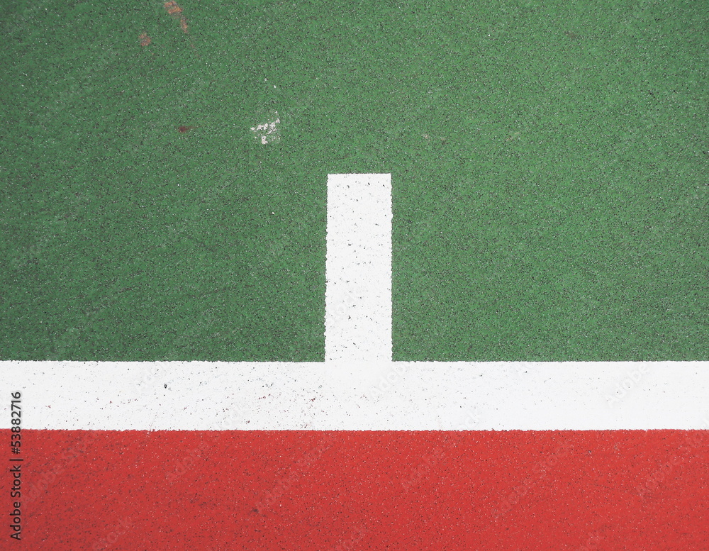 colorful basketball lines on an outdoor court Stock Photo Adobe Stock