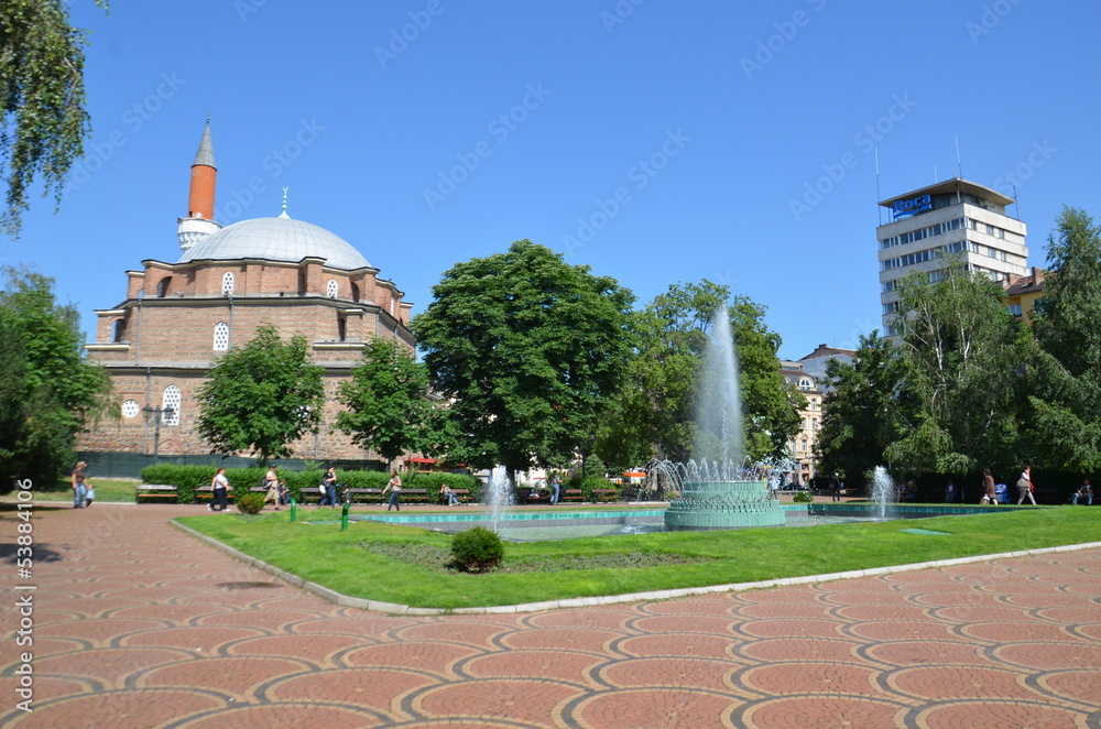 Mosquée Bania Bachi et jardins, Sofia, Bulgarie