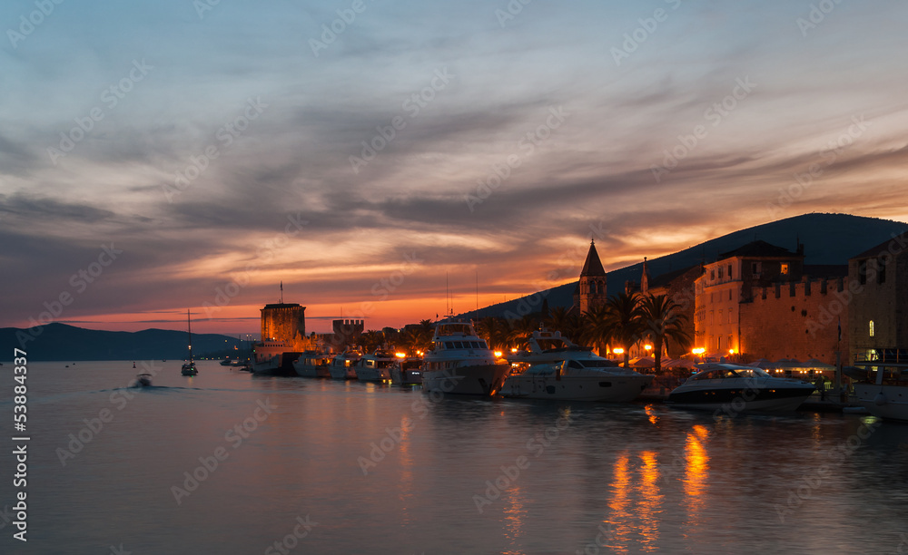 Naklejka premium Trogir Pier, Croatia