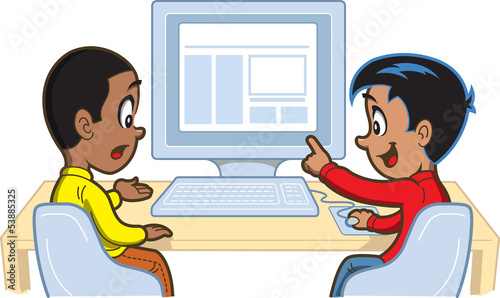 Boys At Computer
