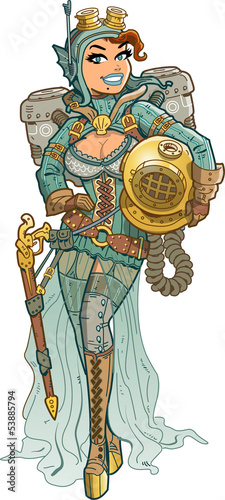 Sexy Steampunk Diver