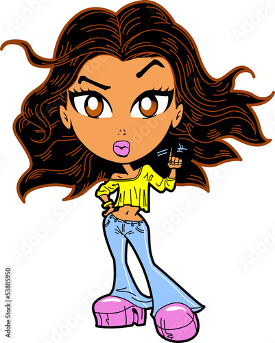 Urban Ethnic Girl With Attitude