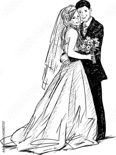 happy newlyweds