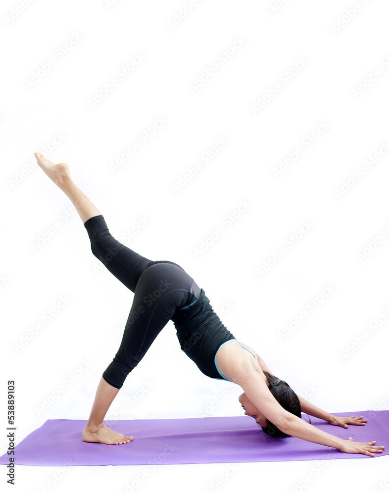 beautiful girl practising yoga beautiful girl practising yoga