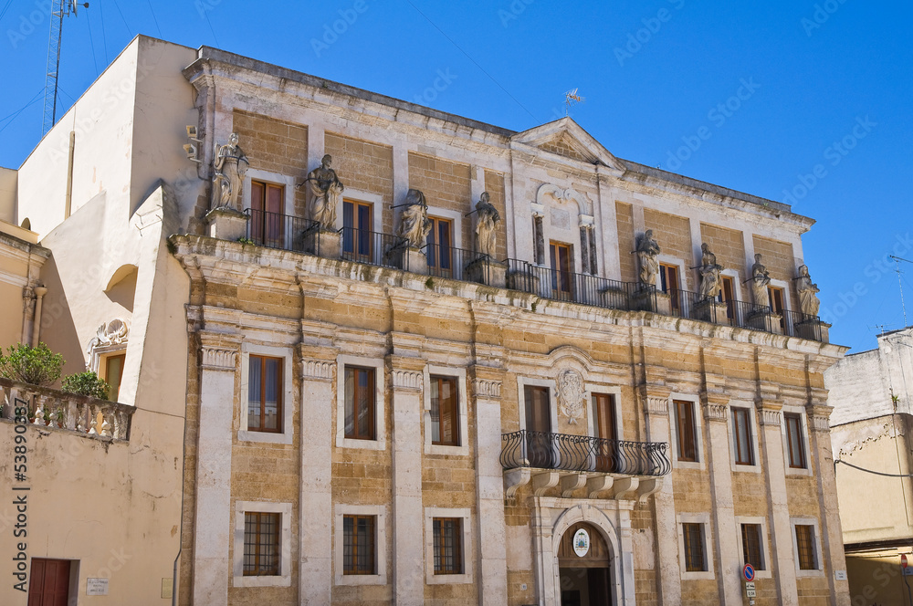 Seminary palace. Brindisi. Puglia. Italy.