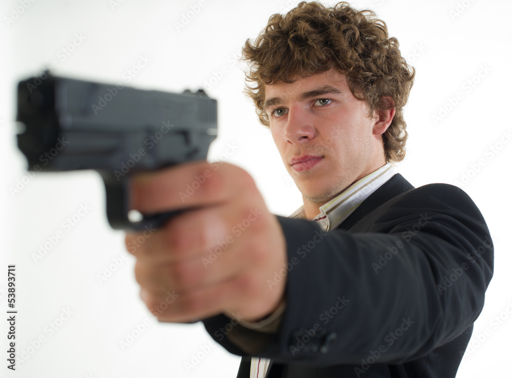 man with the gun man with the gun