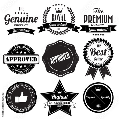 Set of retro vintage badges and labels
