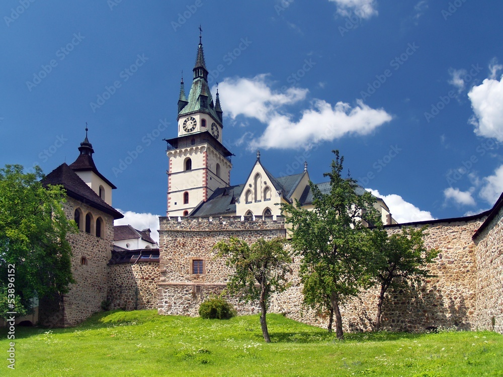 Massive fortification of the Castle of Kremnica Massive fortification of the Castle of Kremnica