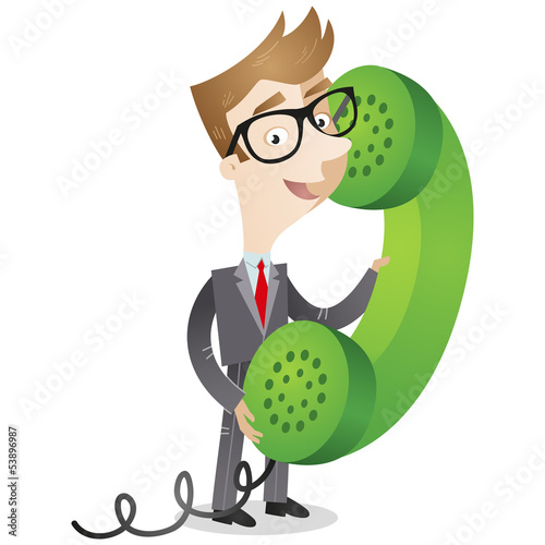 Businessman, telephone, call, communication