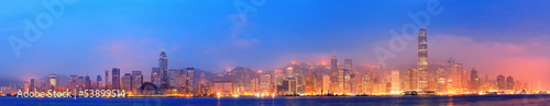 Hong Kong Victoria Harbor panorama #53899514