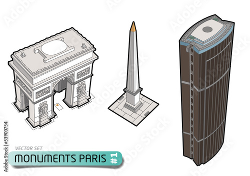 PARIS TOURISME - Monuments - Set 1