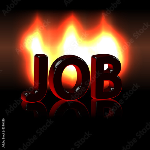 Job word over fire