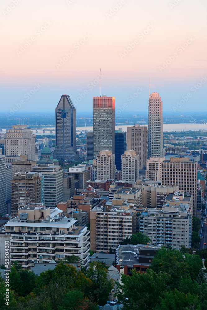 Fototapeta premium Montreal city skyline