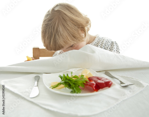 Healthy eating for a playful little girl