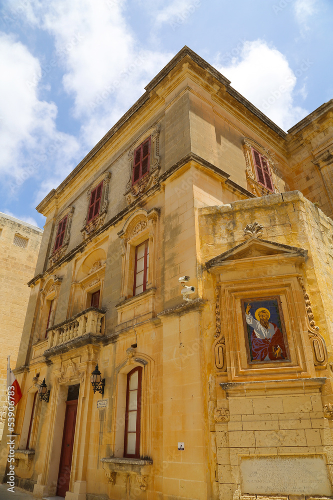Historische Architektur in Mdina	