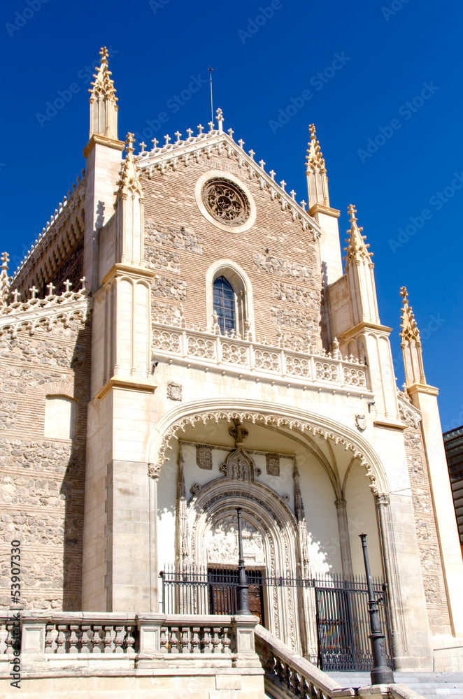 Church near Prado Gallery in Madrid