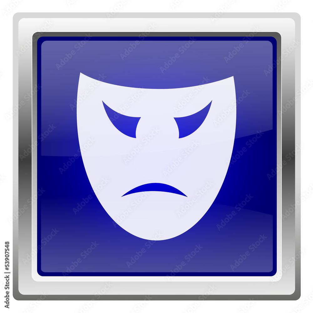 Blue shiny icon