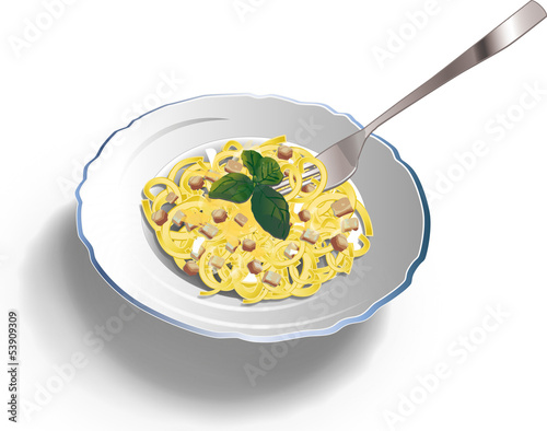 pasta carbonara italiana