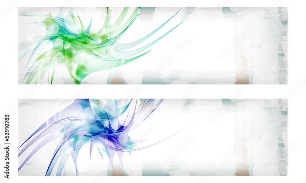 colored vector abstract banner