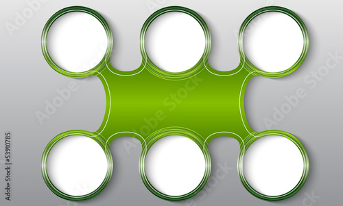 green vector circular object