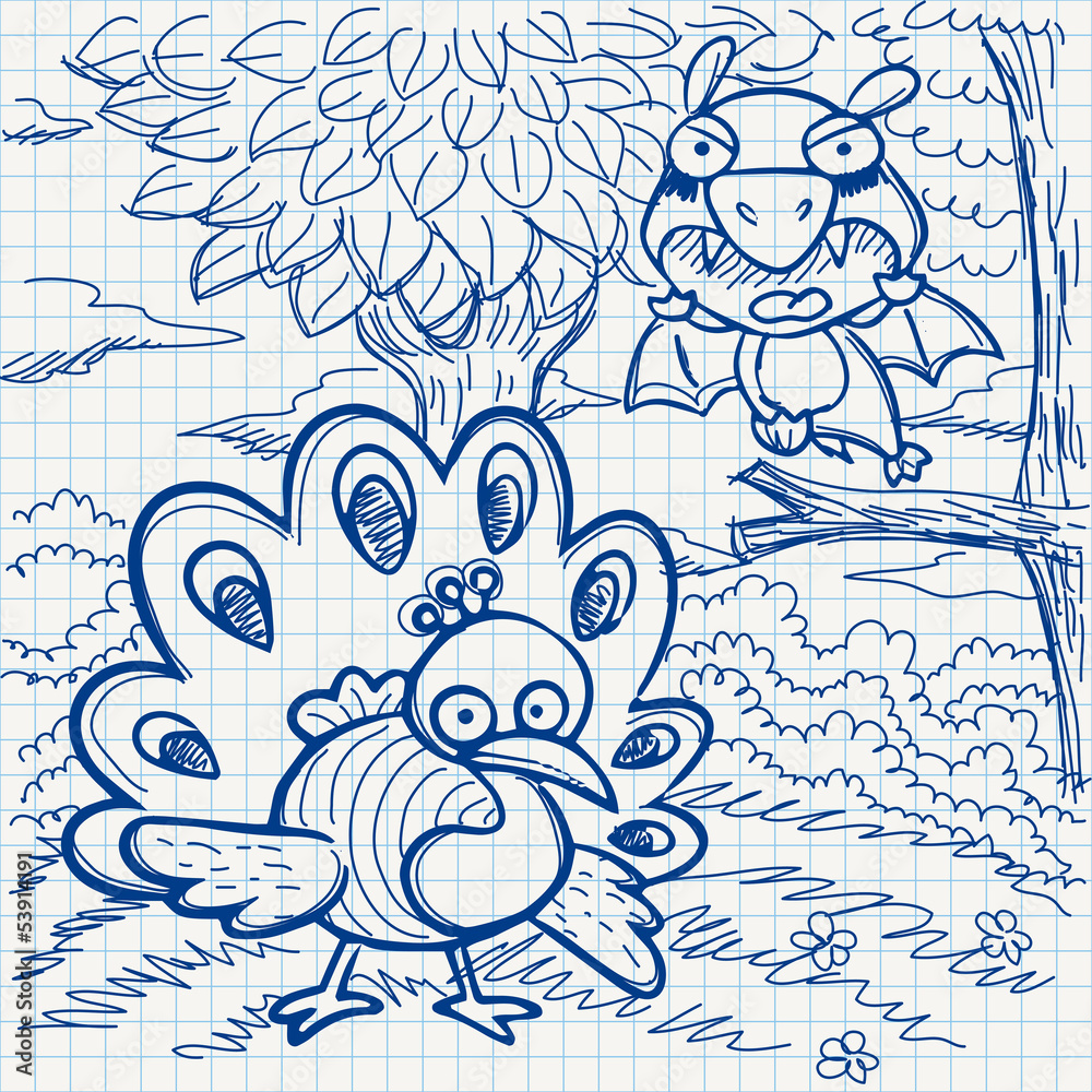 Notebook paper doodles Notebook paper doodles