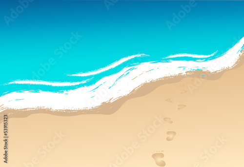 shoreline and waves